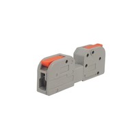 Bloc de jonction rapide 2604D 1P 250V 32A Montage sur rail DIN (1 entrée/1 sortie) pour appareils électroménagers et contrôle d'éclairage