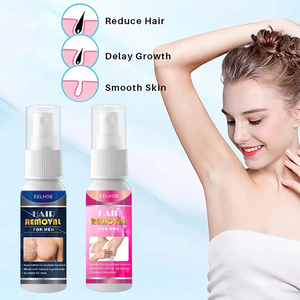 Spray dépilatoire rapide en 2 minutes, inhibiteur de repousse des poils indolore, pour jambes, bras, aisselles, épilation permanente pour femmes et hommes, soin réparateur - Product Image 2