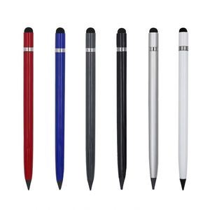 Crayon métallique HB sans encre avec logo personnalisé, aluminium durable, plusieurs couleurs, réutilisable à l'infini, effaçable, pour étudiants, bureau, école - Product Image 1