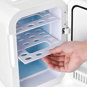 2022 New Led Light Screen Fridge For Cosmetic Makeup Store Air Cooling Portable Mini Single Door Personal Refrigerator Fridge