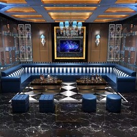 Nouveau design de bar commercial karaoké KTV combinaison personnalisée couleur canapé sièges discothèque danse Disco canapé tabouret ensemble de meubles