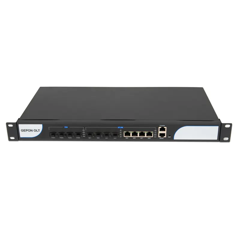 Manufacturer 1G 10G Uplink GEPON EPON GPON OLT Device Price, 1U 19 inch FTTH 1 2 4 8 16 port pon OLT Optical Line Terminal