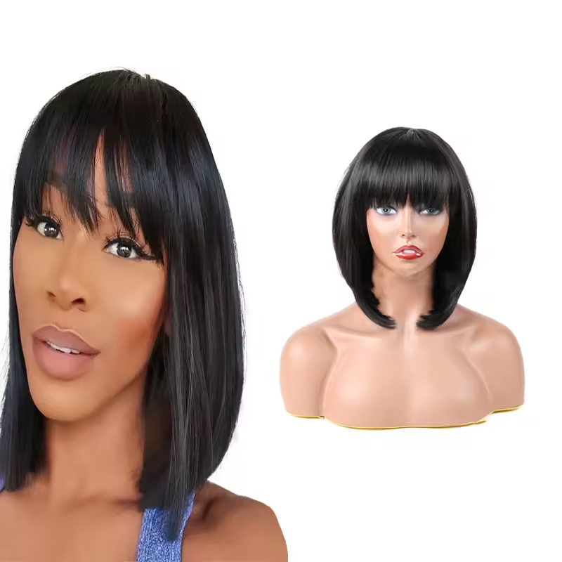 Brown Quality Short Hair Wigs KAY MALAYSIAN VIRGIN HAIR HIGHLIGHT