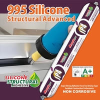 Adhésif structurel acide non toxique de haute qualité 590 ml GP, mastic silicone neutre transparent incolore