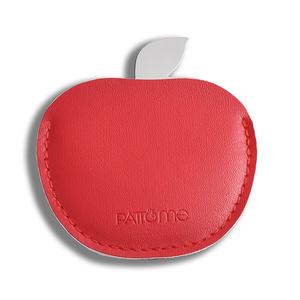 Original PU Leather Travel Portable Apple Shape Single Side Makeup <b>Mirror</b> - Product Image 1