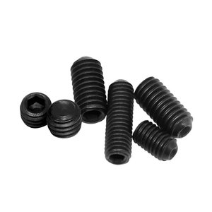 Tornillo de Fijación Empotrado Sin Cabeza BIZHOUHARDWARE M2 M16 Clase 12.9, Acero al Carbono Negro, Rosca Métrica Estándar DIN916 - Product Image 4
