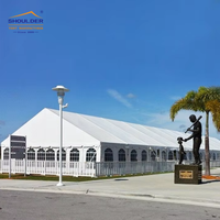 Grandes tentes de réception pour salons professionnels, chapiteaux en PVC blancs de grande taille pour extérieur, réceptions, églises, expositions, événements, mariages et fêtes