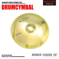 PD Factory High Quality Metal Cymbal Percussion Accessory for Drum Sets Professional Performance 56cm Diameter