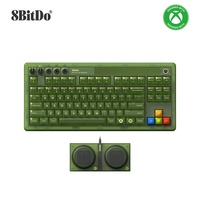 Clavier mécanique 8BitDo Retro 87, taille standard, sans fil, rétroéclairage RVB, clavier à commutation à chaud avec Bluetooth 2.4G USB-C