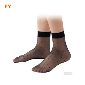 ZJFY- L0046 trasparente cinese di nylon calzini delle donne calzini corti