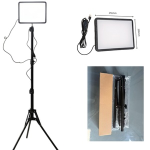 Lumières LED pour la gym, éclairage LED pour selfie, lampe de lecture LED, panneau plat avec trépied, écran LED flexible pour équipement photographique <span class=keywords><strong>TikTok</strong></span> - Product Image 1