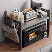 Étagère de cuisine réglable de haute qualité pour four à micro-ondes, support d'appareil électroménager sur pied, étagère à condiments de boutique, vente en gros d'usine