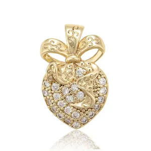 35331 xuping fashon joias bonito design em forma de morango, pingente de liga de cobre revestida para mulheres com ouro 14k