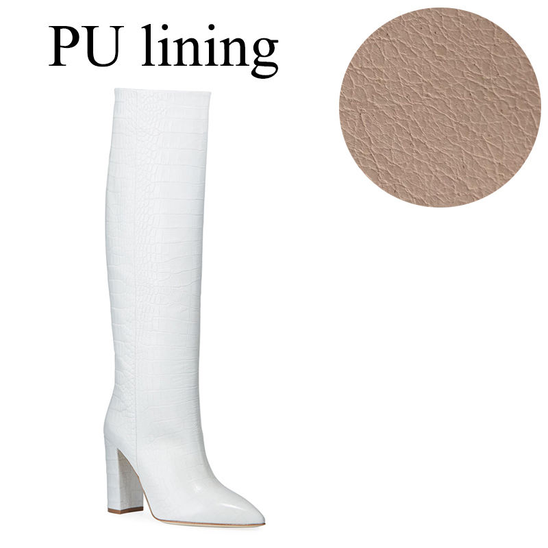 Blanc avec doublure en PU