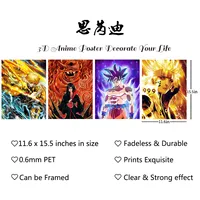 3D Lenticular Anime Poster cazadora de la bola del dragón del Marvel Jujutsu Kaisen una pieza de dibujos animados de Japón