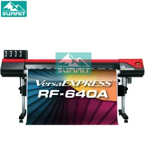 Impressora roland rf640a solvente, impressora externa com placa de impressão dx7