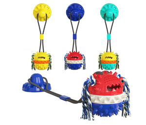 Pet malzemeleri köpek diş fırçası sopa zor çiğnemek oyuncaklar köpekler için interaktif vantuz köpek oyuncak - Product Image 2