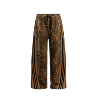 Ensemble de survêtement sur mesure pour homme imprimé léopard, pantalon large de luxe et veste à col montant entièrement zippée, streetwear oversize Y2K