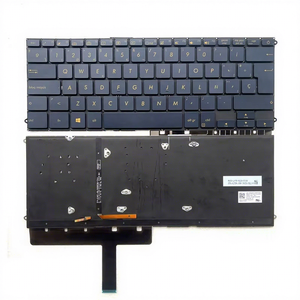 คีย์บอร์ดมีไฟพื้นหลังสำหรับแล็ปท็อปภาษาสเปนมี UX490ไลท์สำหรับ <span class=keywords><strong>Asus</strong></span> <span class=keywords><strong>Zenbook</strong></span> 3 Deluxe UX490UA แป้นพิมพ์อะไหล่สำหรับ UX490UAK - Product Image 1