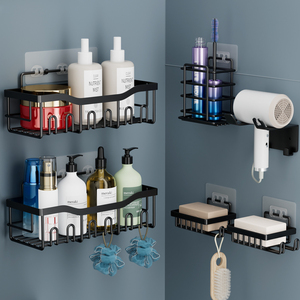 Rust Proof No Drilling Wall Mount Corner Bathroom <strong>Kitchen</strong> Storage <strong>Shower</strong> Bathroom Shelf - Product Image 1