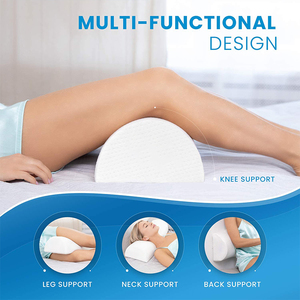 Oreiller de soutien pour les jambes - Oreiller de repos pour les jambes en mousse à mémoire de forme pure, <span class=keywords><strong>demi</strong></span>-<span class=keywords><strong>lune</strong></span>, <span class=keywords><strong>coussin</strong></span> de repose-pieds - Product Image 2