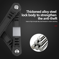Antivol pliable multi-articulations durable pour vélos électriques et vélos classiques, offrant un déploiement rapide et une protection fiable