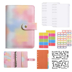 A5A6A7 PU classeur pour cahier à feuilles mobiles Budget Planner macarons Agenda Boucle de stockage de trésorerie Livre de comptage Cadeaux pour enfants - Product Image 2