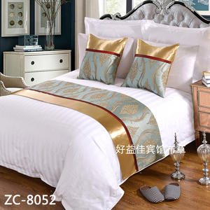 Runner per <span class=keywords><strong>Letto</strong></span> <span class=keywords><strong>Singolo</strong></span> o Matrimoniale, <span class=keywords><strong>Copriletto</strong></span> Jacquard Resistente allo Sbiadimento, Coperta con Cuscino Abbinato per Hotel, Casa, Pensione, Sciarpa per <span class=keywords><strong>Letto</strong></span> - Product Image 2