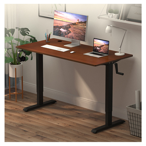 Hecho en China 2 patas ergonómico Manual altura ajustable mesa de ordenador manivela Escritorio de oficina - Product Image 3