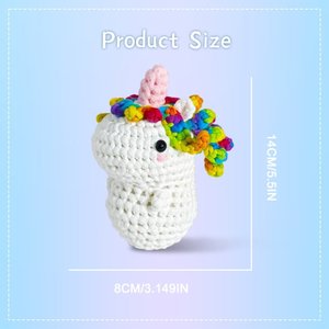 Kit de Crochet DIY Sûr, Ensemble de Tricot Manuel avec Fil et Crochet pour Cadeau Créatif Parent-Enfant, Jouets de Tissage - Product Image 2