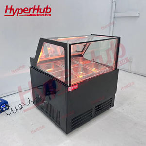 Vitrine réfrigérée pour glaces, refroidie par <span class=keywords><strong>air</strong></span>, commerciale, ventilée, pour la présentation de glaces dures - Product Image 2