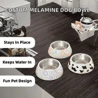 Bol pour chien personnalisé, 100% plastique, imperméable, antidérapant