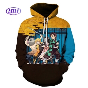 Venta al por mayor <span class=keywords><strong>Cosplay</strong></span> <span class=keywords><strong>Nezuko</strong></span> 3D Digital impreso sudadera japonés Anime hombres Demoned <span class=keywords><strong>Slayer</strong></span> Sudadera con capucha - Product Image 5