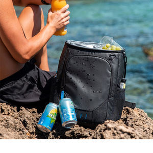 Custom PU Leather <strong>Cooler</strong> Backpack Water Leakage Prevention <strong>Cooler</strong> Daypack High Capacity <strong>Cooler</strong> <strong>Back</strong> <strong>Pack</strong> with PEVA Lining - Product Image 3