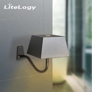 Customized Creative Design Luxury Decorative Metal Touch Battery Mounted Corridor Rechargeable Indoor Led Wall Lamps Interior