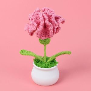 Hilo de Lana Carnation Morning Glory para Tejer a Mano, Color Macaron, Flor, Navidad, Halloween, Decoración de Plantas en Maceta, Graduación - Product Image 4