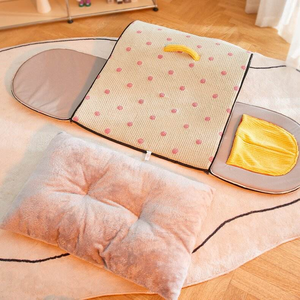 Jinshwaypets חורף רך מוצק חם בית מחמד נייד לשטיפת מערה מיטה נשלפת כרית נשלפת כרית חתולים כלבים כלבים מקורה בשינה חיצונית - Product Image 4