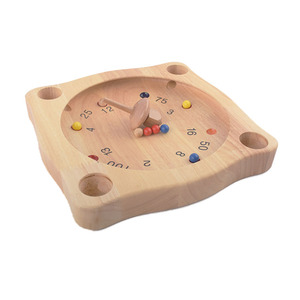 Juego de Mesa Clásico de Madera, <span class=keywords><strong>Ruleta</strong></span> Tirolina con Trompo - Product Image 1