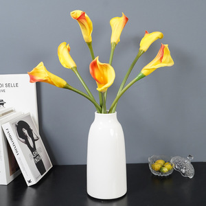 PU Mini <strong>Large</strong> Single Branch PU <strong>Artificial</strong> Flower for Home Entrance Decoration Long Branch <strong>Orchid</strong> Suitable - Product Image 2