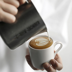 Petites tasses à thé pour expresso, ensembles de tasses et soucoupes à café en porcelaine tendre 42 % pour café haut de gamme - Product Image 6