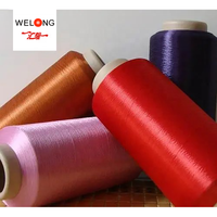 Vente directe usine – Fil chenille 100 % polyester 75 deniers DTY pour chaussettes, tissu écologique, antibactérien, certifié Oeko-Tex