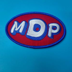 Factory Wholesale Hot Press Adhesive Silicone Patch Custom High Quality Iron-on <b>Embroidery</b> Patches - Product Image 2