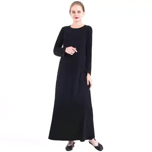 Supplier New Design Muslim Clothing Classic Ethnic Pullover Cotton Print Dress Casual Islamic Women Long Dresses