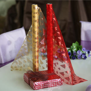 Stock organza 100% nylon linge chemin de table rouleau pour noël chemin de table - Product Image 6