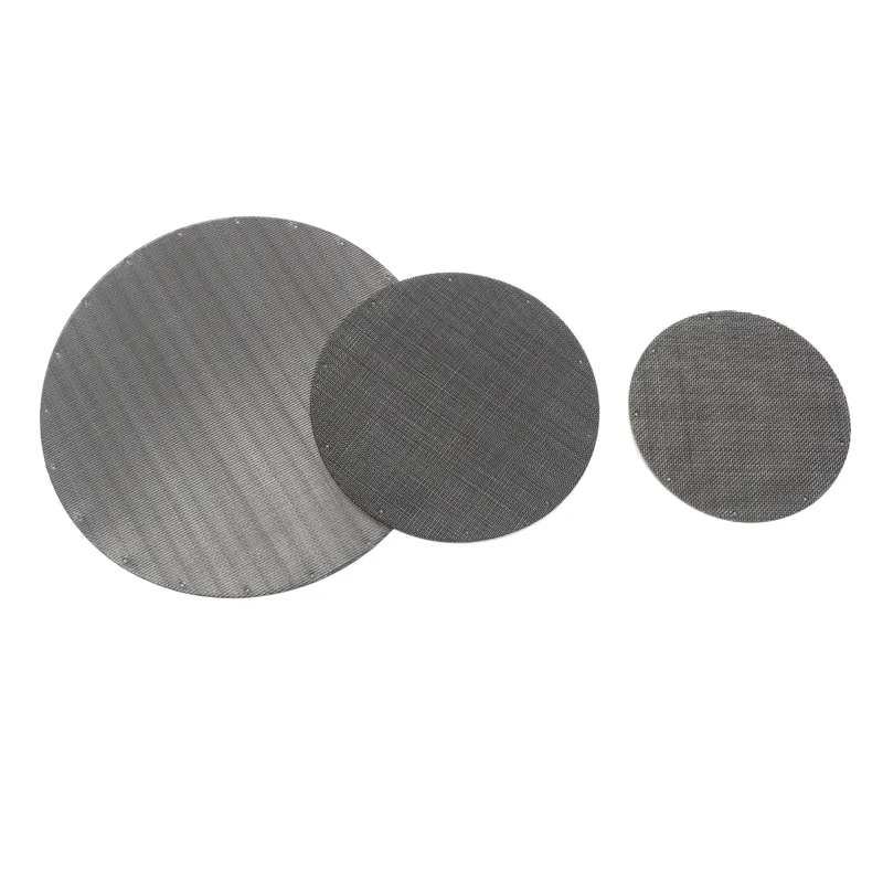 Factory Customized Extruder Filter Supplies - High Quality Low Price Round Oval Spot Welded Mesh Screen Micron Filter Disk