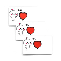 Carte magique de confession de couple créative, accessoire de magie à courte portée, changement de cœur rouge, changement de love Biu, changement de doigt