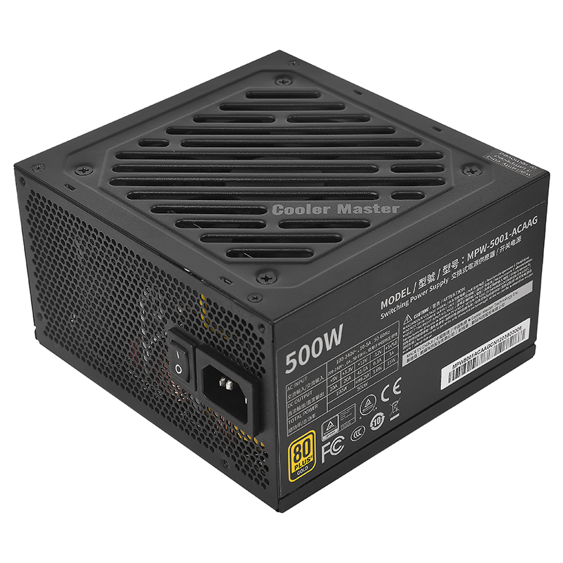 Источник питания CoolerMaster G500W 600W 700W 800W 80Plus Gold ATX12V компьютерный импульсный источник питания для игр