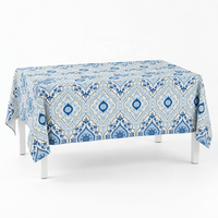Nappe en plastique jetable PEVA pour usage quotidien, design élégant, décoration de fête, housse de table personnalisable, imperméable, vente en gros