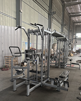 Machine de musculation commerciale multifonction 8 stations 12 fonctions avec système de croisement de câbles tout-en-un et pile de poids sélectionnable
