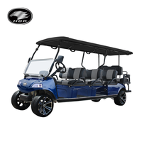 Lujoso Vehículo Eléctrico Polaris de 8 Plazas HDK Wholesale 2025, Mini UTV 4x4, Carro de Golf Eléctrico con Batería de Litio y Motor de CA de 6.3KW